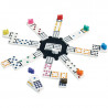 Boite de Dominos Train Mexicain