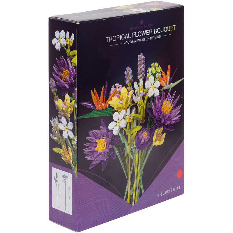 Briques compatibles fleurs bouquet