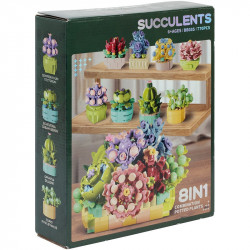 Briques compatibles fleurs Succullentes 770 pieces