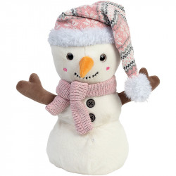 Peluche Bonhomme de neige 28cm
