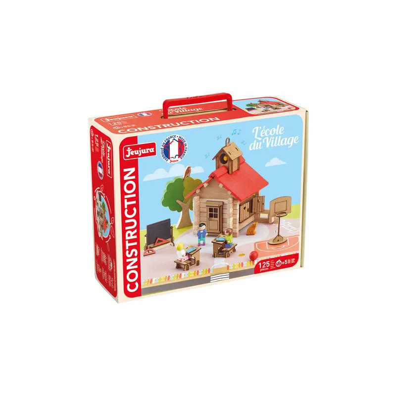 Coffret bois Ecole de village
