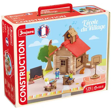 Coffret bois Ecole de village