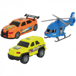 Coffret 3 vehicules sons et lumieres