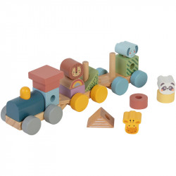 Train bois animal 32 cm