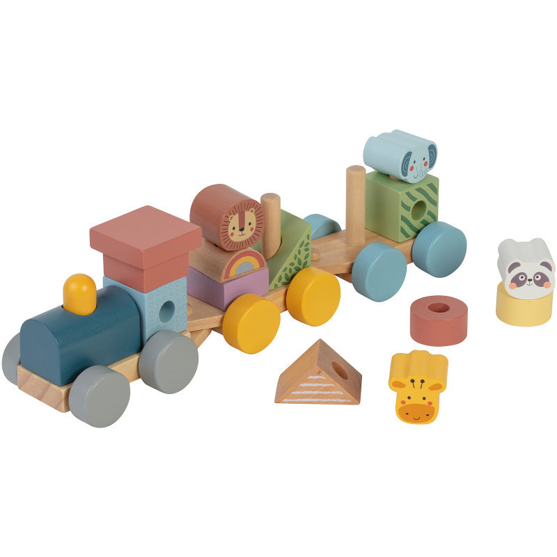 Train bois animal 32 cm