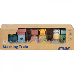 Train bois animal 32 cm