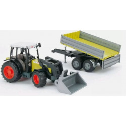 TRACTEUR CLAAS NECTIS 267 CHARGEUR ET REMORQUE