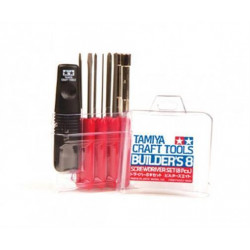 Tamiya Craft Tools - Screwdriver Set (8 Pcs.) Builder's 8