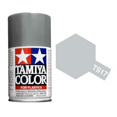 Bombe peinture tamiya ts17 aluminium brillant