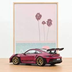 Norev 1 18 Porsche 911 Gt3 RS 2022 Weissach Rubis rose 187370