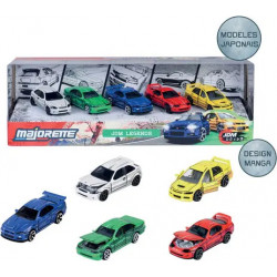 Majorette 1 64 Lot de 5 Tuning JDm Legends Sportives Japonaises