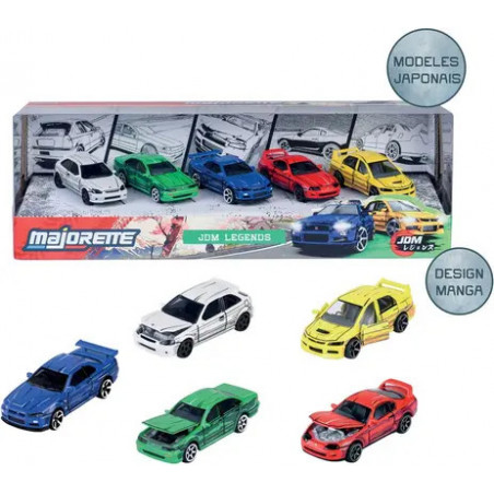Majorette 1 64 Lot de 5 Tuning JDm Legends Sportives Japonaises