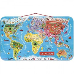 PUZZLE MONDE MAGNETIQUE VERSION FRANCAISE