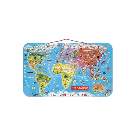 PUZZLE MONDE MAGNETIQUE VERSION FRANCAISE