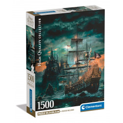 PUZZLE COMPACT 1500 PIECES - THE PIRATES SHIP