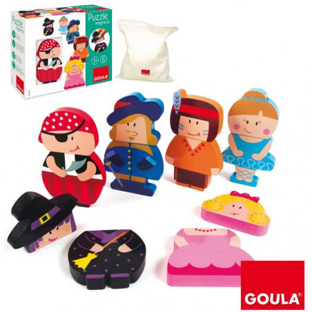 Puzzles personnages magnétiques