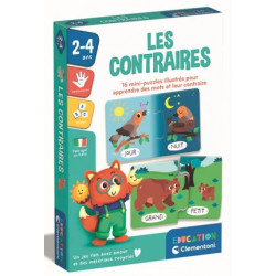 mini puzzle clementoni 16 les contraires