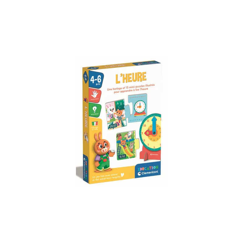 mini puzzle clementoni 13 l'heure