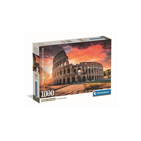 Clementoni PUZZLE 1000PCES COMPACT COUCHER DE SOLEIL ROMAIN