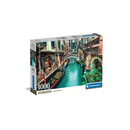 Clementoni PUZZLE COMPACT 1000 PIECES - VENISE CANAL