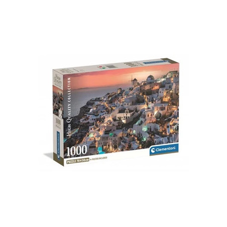 CLEMENTONI SHADES OF SANTORINI - PUZZLE COMPACT 1000 PIECES