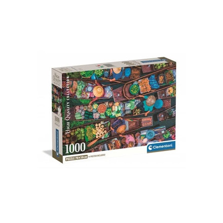 Clementoni Puzzle 1000 pieces THAI FLOATING MARKET