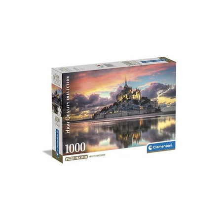 PUIZZLE COMPACT 1000 PIECES - LE MAGNIFIQUE MONT SAINT-MICHEL