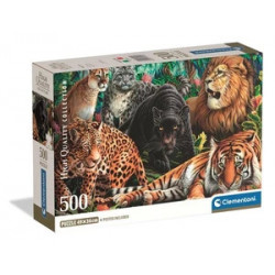 WILD CATS - PUZZLE COMPACT 500 PIECES