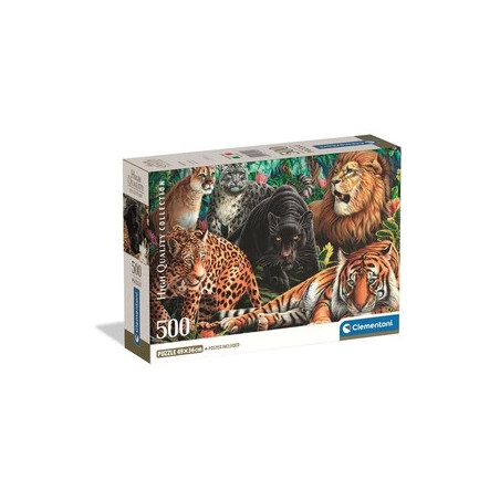 WILD CATS - PUZZLE COMPACT 500 PIECES