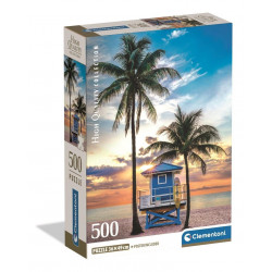 MIAMI BEACH FLORIDE - PUZZLE COMPACT 500 PIECES