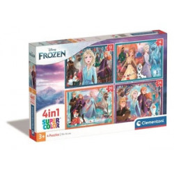 Puzzle Clementoni 4 en 1 Pieces Frozen II