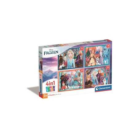 Puzzle Clementoni 4 en 1 Pieces Frozen II