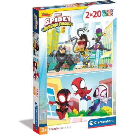 Puzzle Clementoni 2x20 Pieces Spiderman