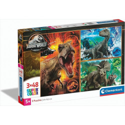 Puzzle Clementoni 3x48 Pieces Dinosaures