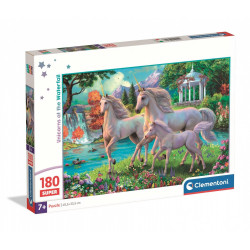 Licornes et cascade - puzzle 180 pieces