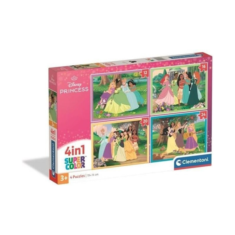 Disney princess - puzzle 4 en 1