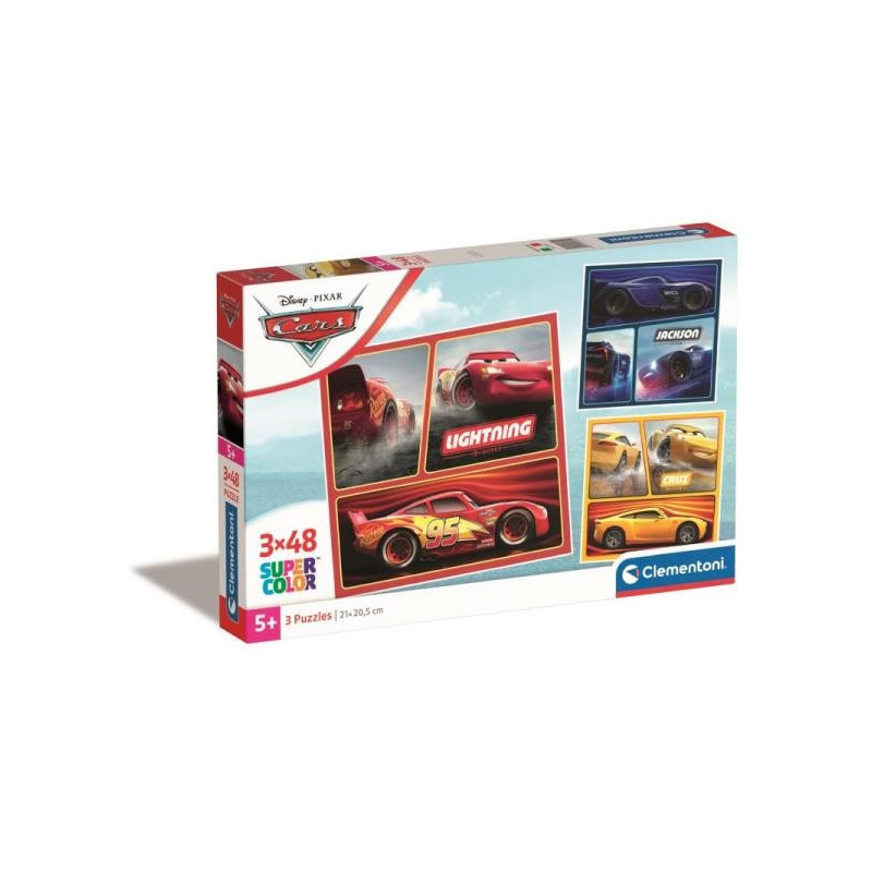 Puzzle Clementoni 3x48 Cars 3