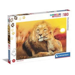 Puzzle Clementoni 180 Pieces Couple lion