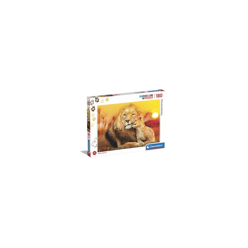 Puzzle Clementoni 180 Pieces Couple lion