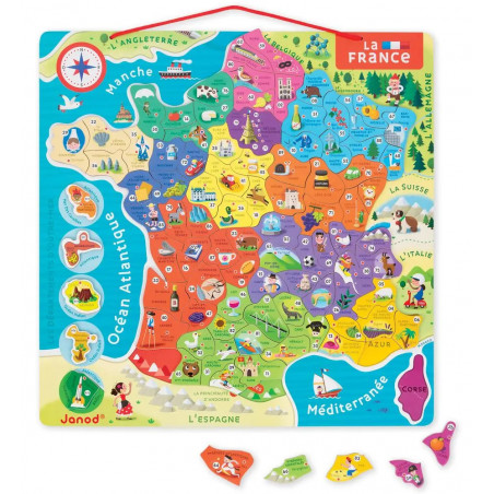 Janod puzzle france magnetique