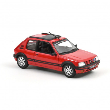 Norev 1 43 Peugeot 205 Gti 1.9 rouge toit ouvrant PTS rouge