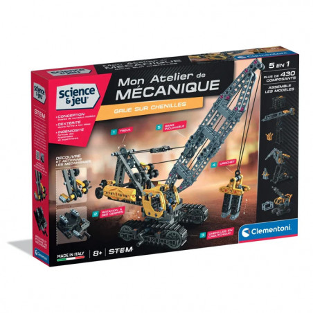 Science et jeu Grue sur chenilles