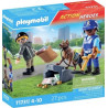 Playmobil policier chien + voleur