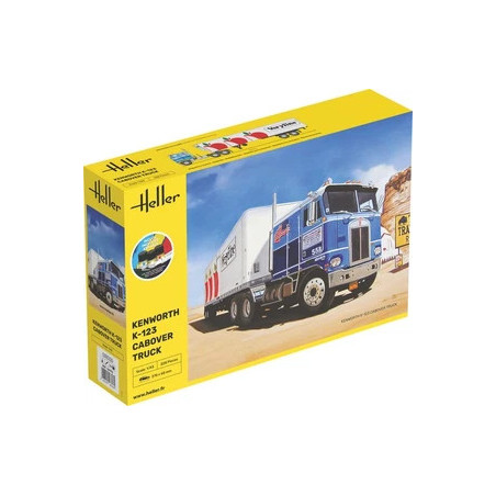Heller Model Set Kenworth k 123 CAbover Truck