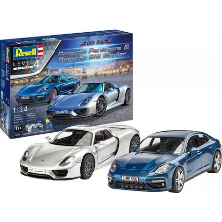 Revell Model Set 1 24 Porsche coffret cadeau Panamera et 918 Spyder
