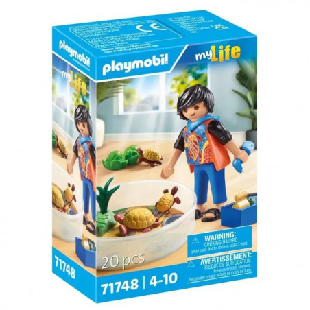 Playmobil Famille tortue et etrrarium