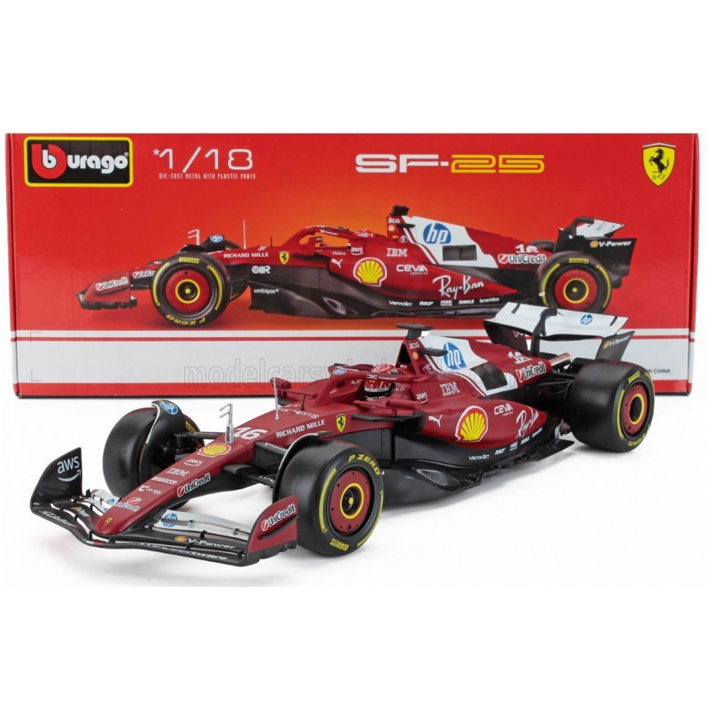 Burago F1 Ferrari 2025 Charles Leclerc Sf24 F1