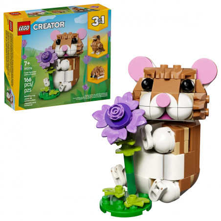 Lego Creatir 3 en 1 l’adorable hamster et la fleur 31376