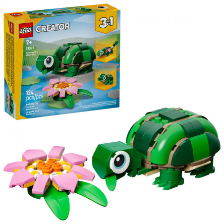 Lego Creator la tortue et la fleur de nénuphar 31377