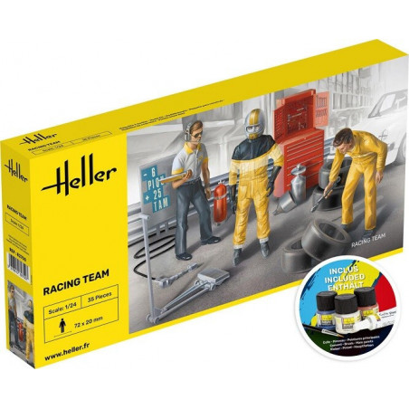 Heller Figurines 1.24  Racing team et accessoires